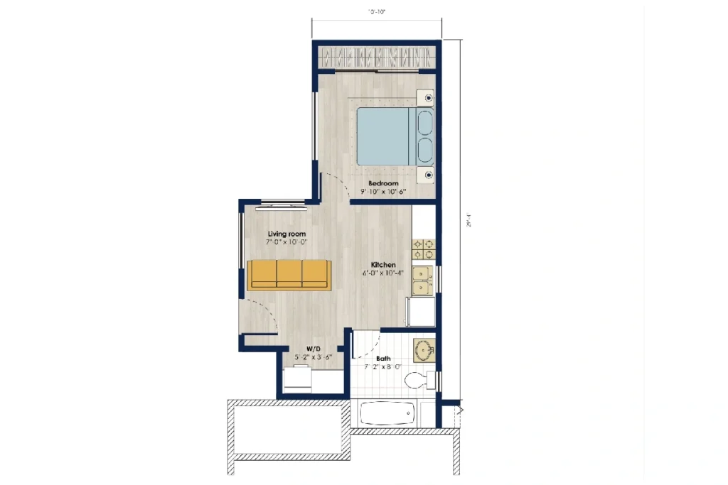 500 sq ft