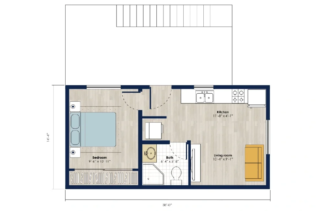 545 sq ft
